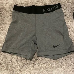 Nike pro grey shorts
